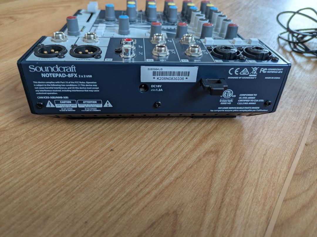 ＊お値下げ不可　Soundcraft NOTEPAD-8FX アナログミキサー