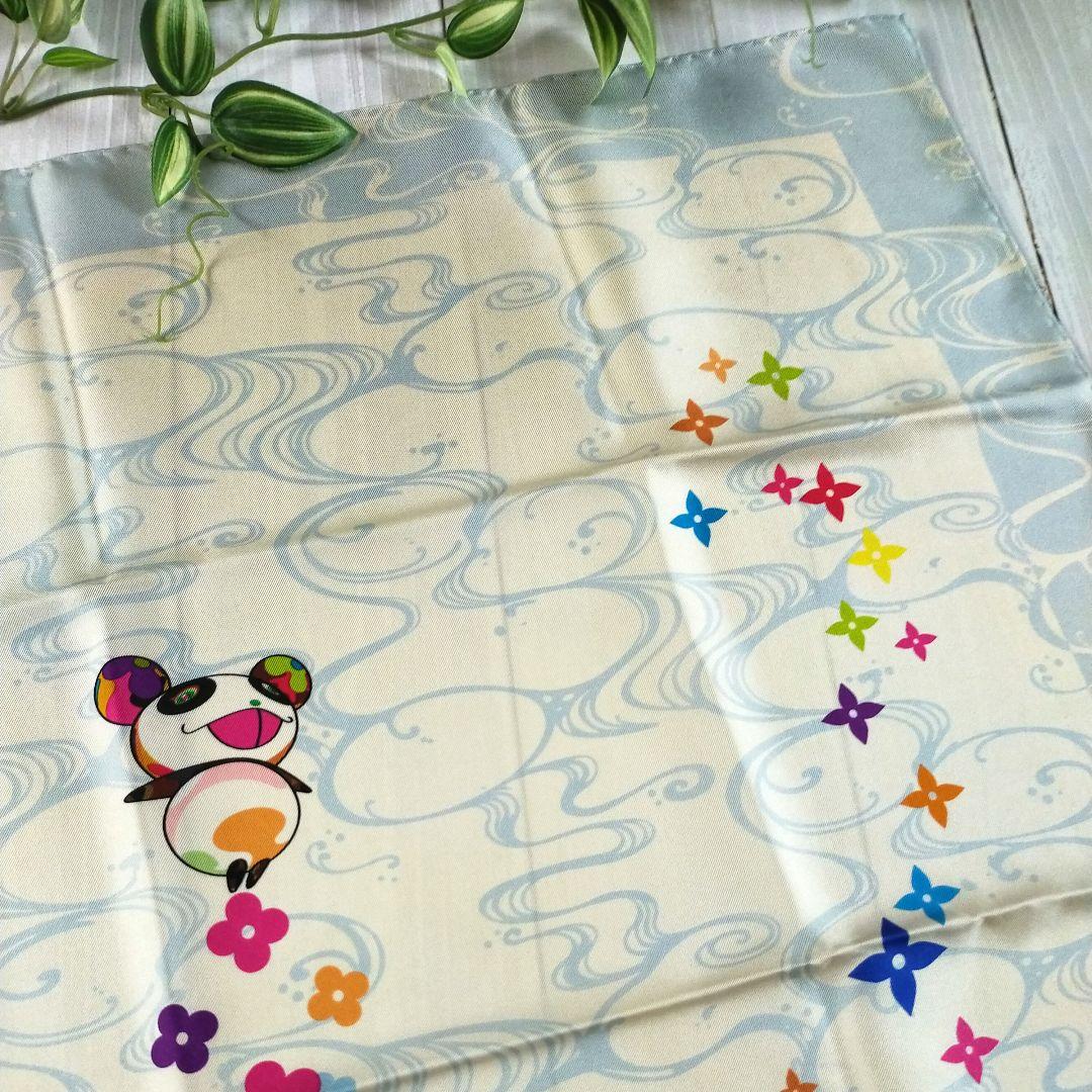 ☘️美品☘️ルイヴィトン パンダ オニオンヘッド フラワーハットマン スカーフ 画像3