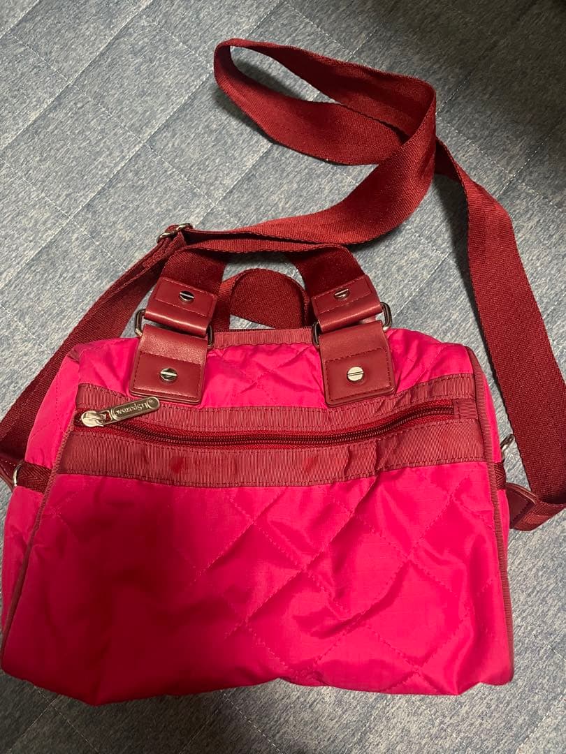 LeSportsac 神崎恵さんコラボ ピンクピーコックキルト