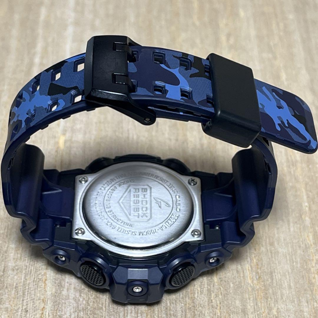 【美品】G-SHOCK GA-700CMアナデジ／ブルーカモフラ／ビッグフェイス
