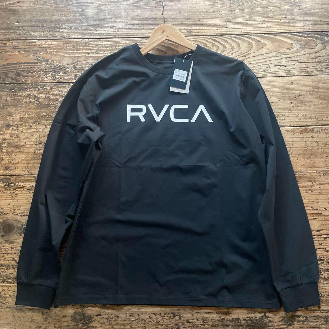 新品 RVCAルーカ　水陸両用サーフロンＴ　ロゴ　黒　Ｌ 25ss