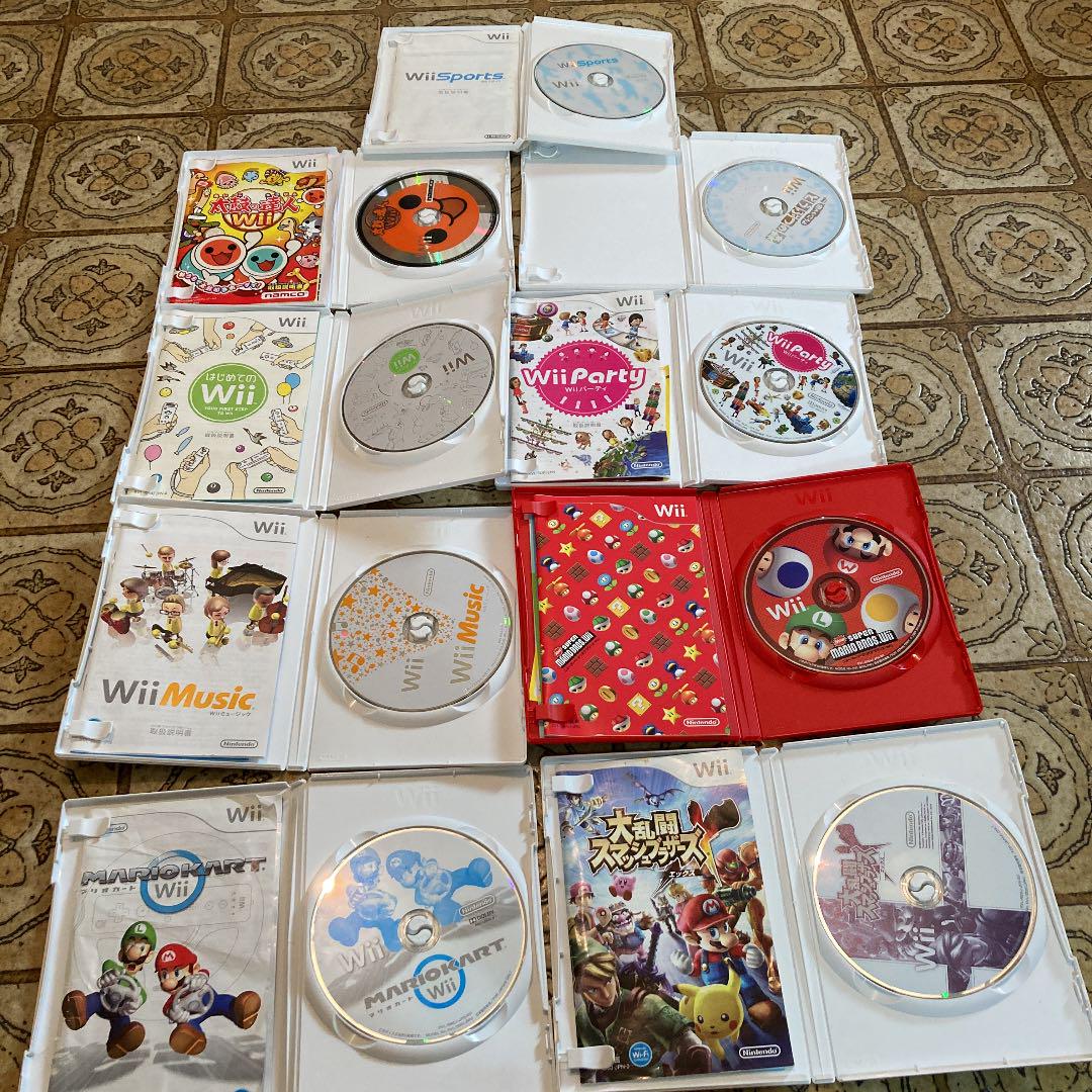 B20 wii 太鼓の達人 マリオカート 4人 ソフト9本 すぐに遊べるセット