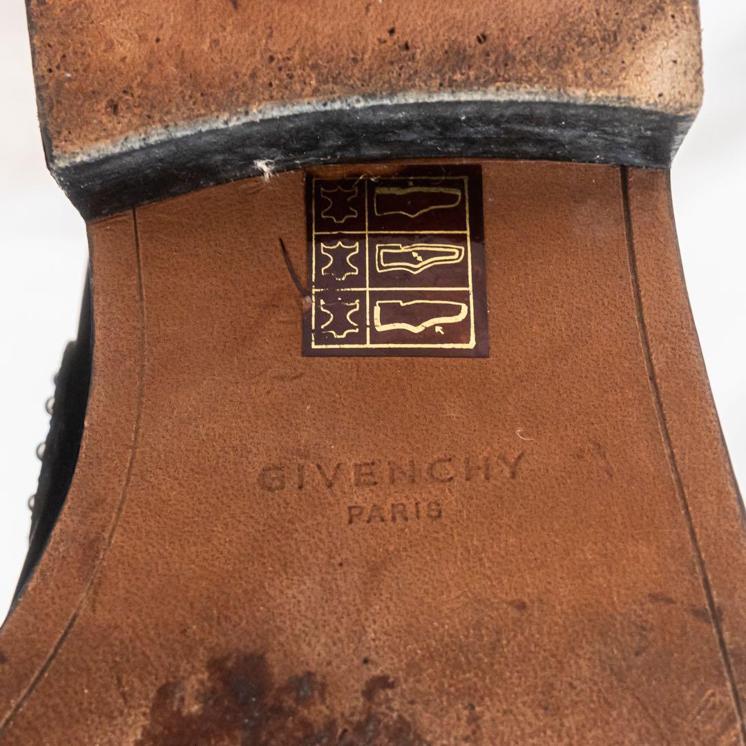 ☆美品☆GIVENCHY レザーバックルブーツ スタッズ レザー 本革