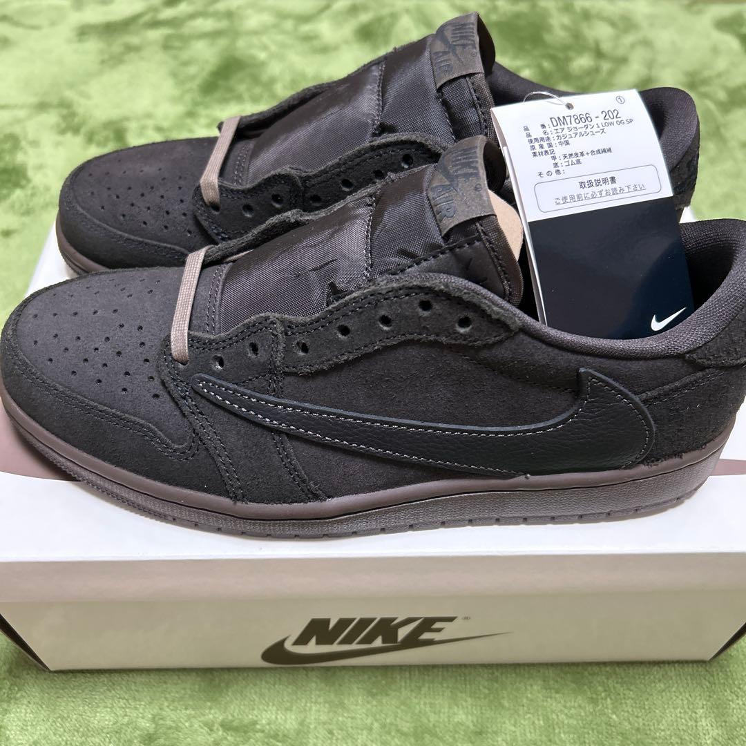 nike travis scott jordan1 ベルベットブラウン