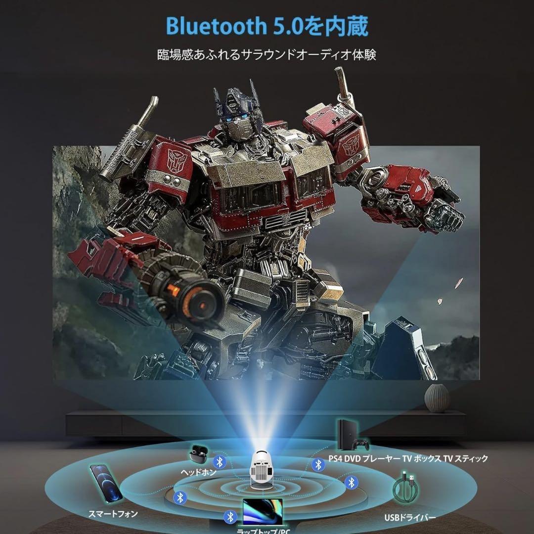 【グレー】Magcubic HY300 Android 11 プロジェクター