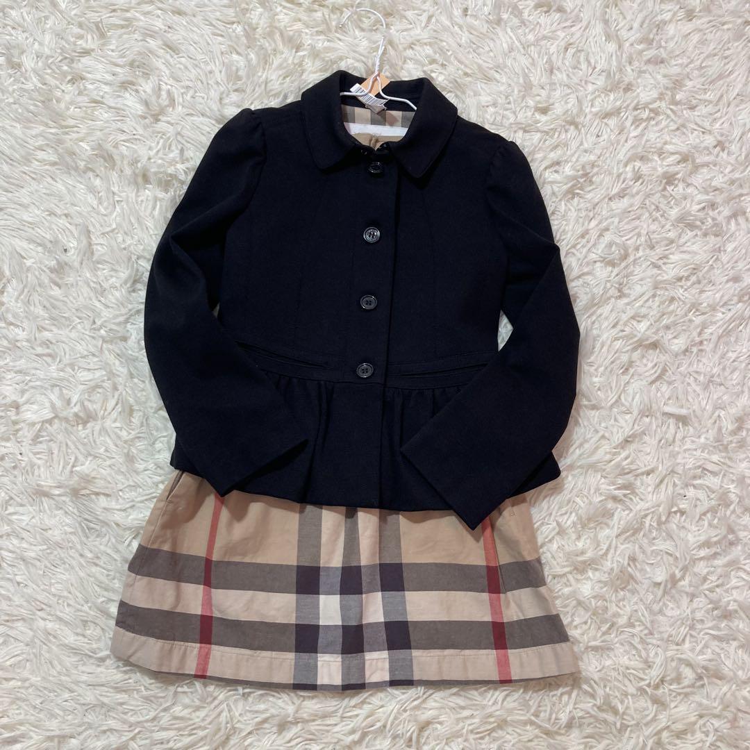 ゆ*ま様 美品✨クリーニング済　6Y セレモニー　セットアップ　バーバリー　メガ