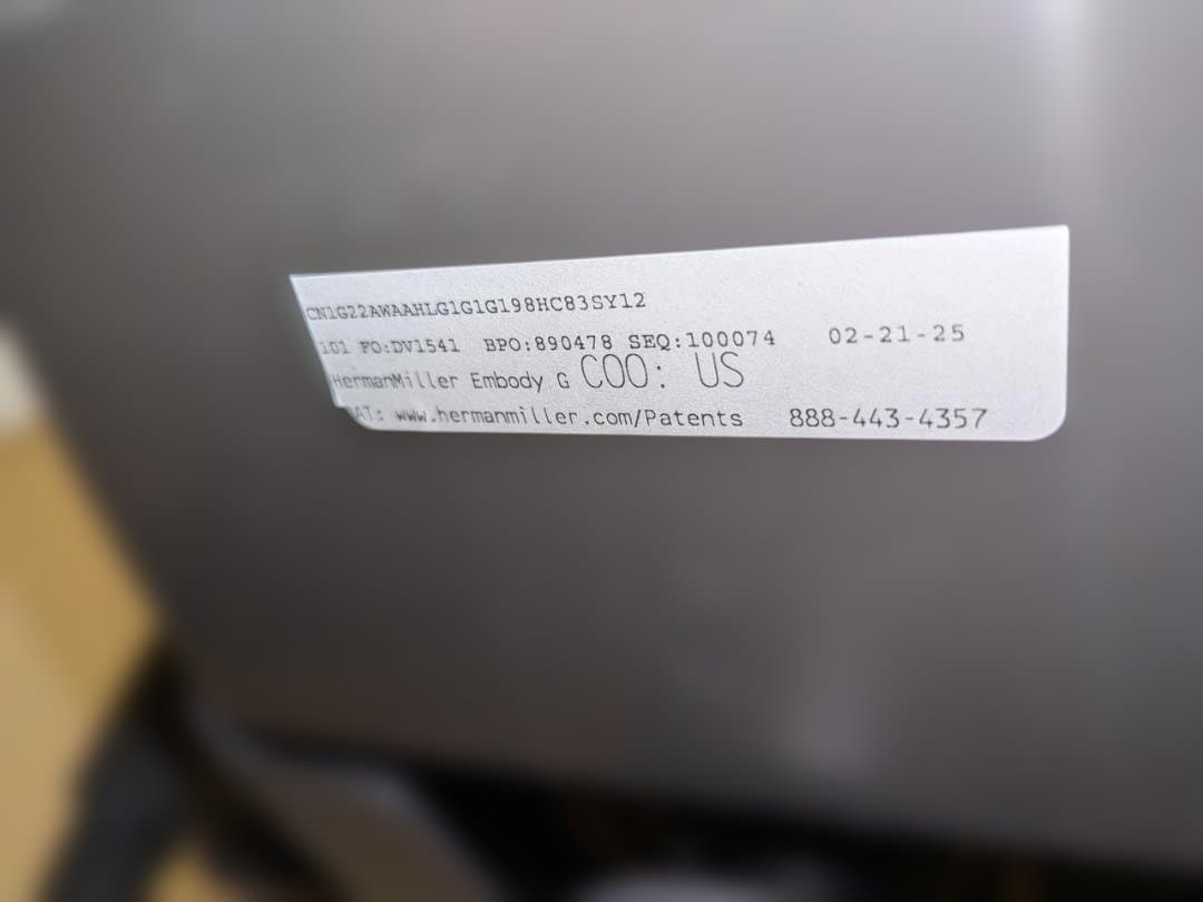 【美品】ハーマンミラー×Logicool Gエンボディチェア ゲーミングモデル 【美品】ハーマンミラー×Logicool Gエンボディチェア ゲーミングモデル