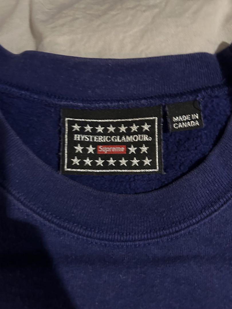 HYSTERIC GLAMOUR × Supreme スウェット 青