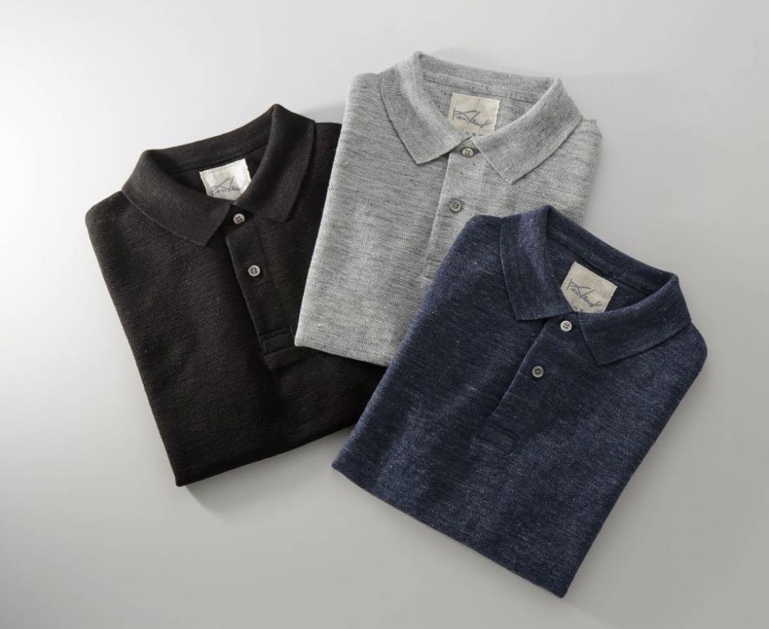 【新品】ケンランドリネン　KENLAND LINEN　リネンポロシャツ 新品】ケンランドリネン KENLAND LINEN リネンポロシャツ