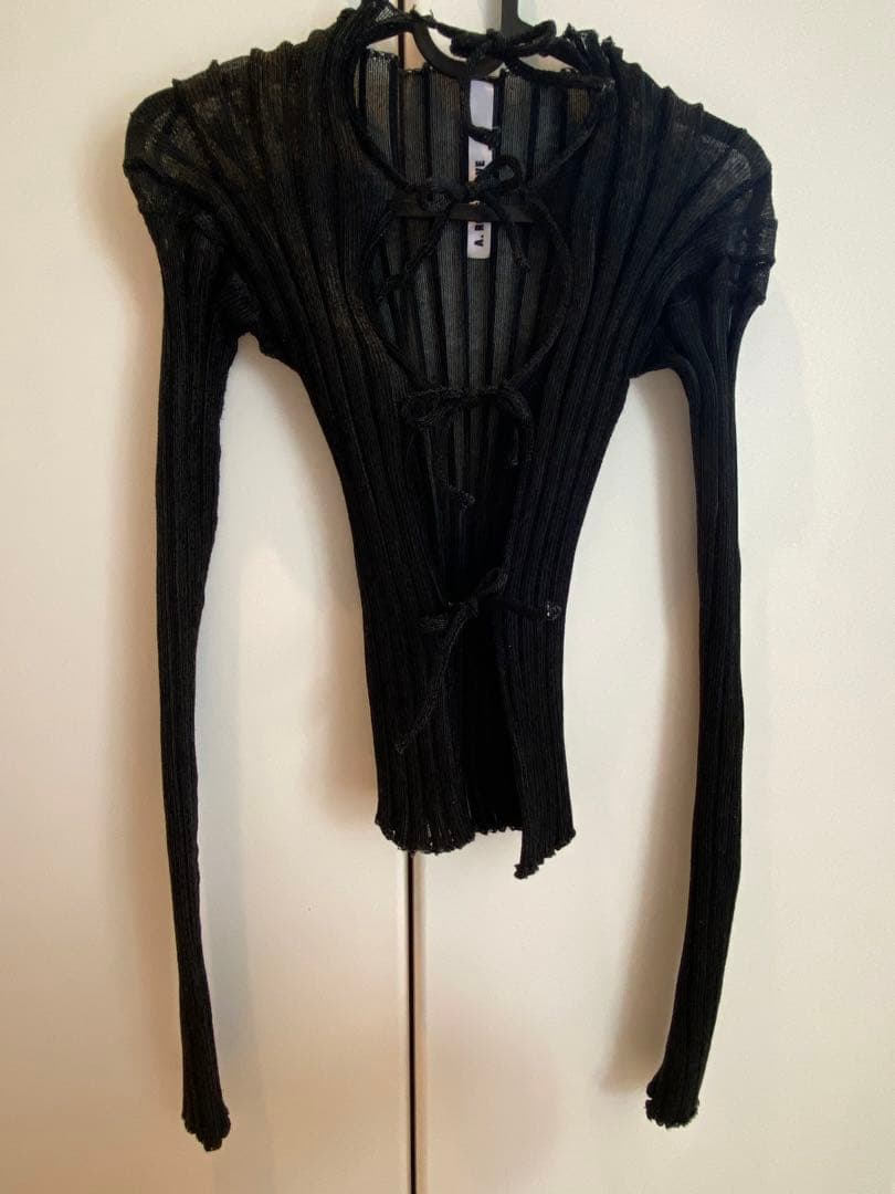 A. ROEGE HOVE リブニット カーディガン　ハイネック　S 当日発送可 A. ROEGE HOVE リブニット カーディガン ハイネック S 当日発送