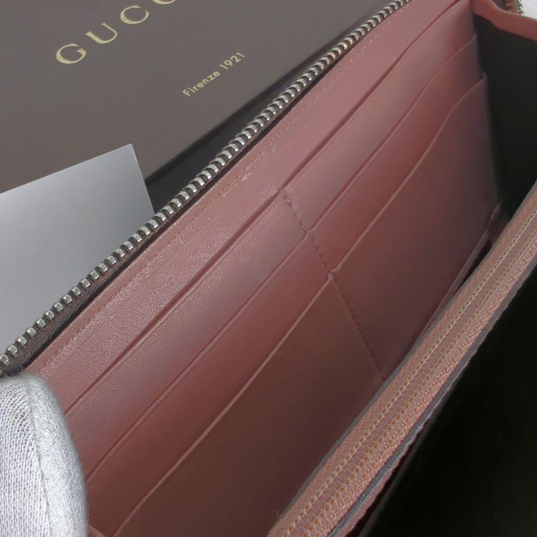 【良品】GUCCI グッチ 長財布 ラウンド ジップ ジッピー GG柄 ロゴ