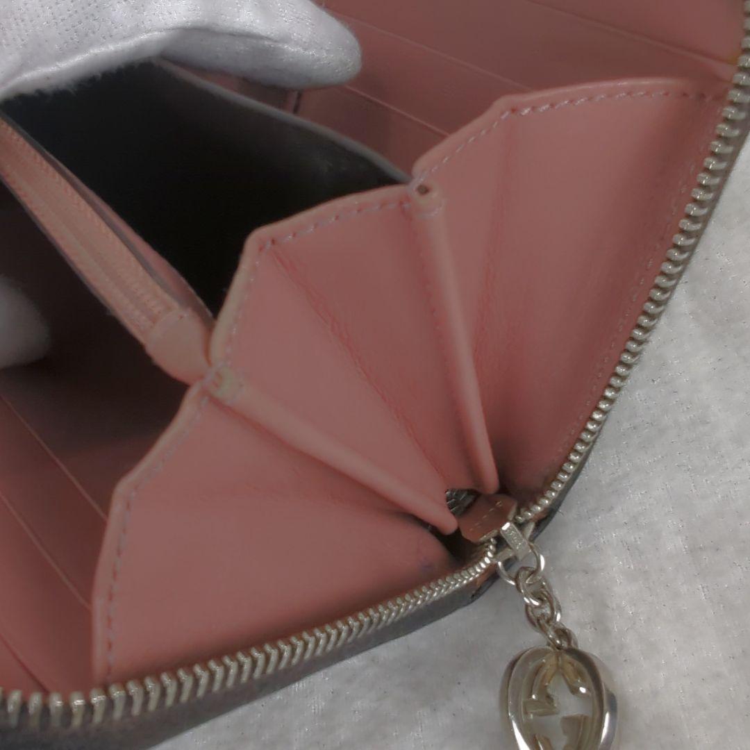 【良品】GUCCI グッチ 長財布 ラウンド ジップ ジッピー GG柄 ロゴ