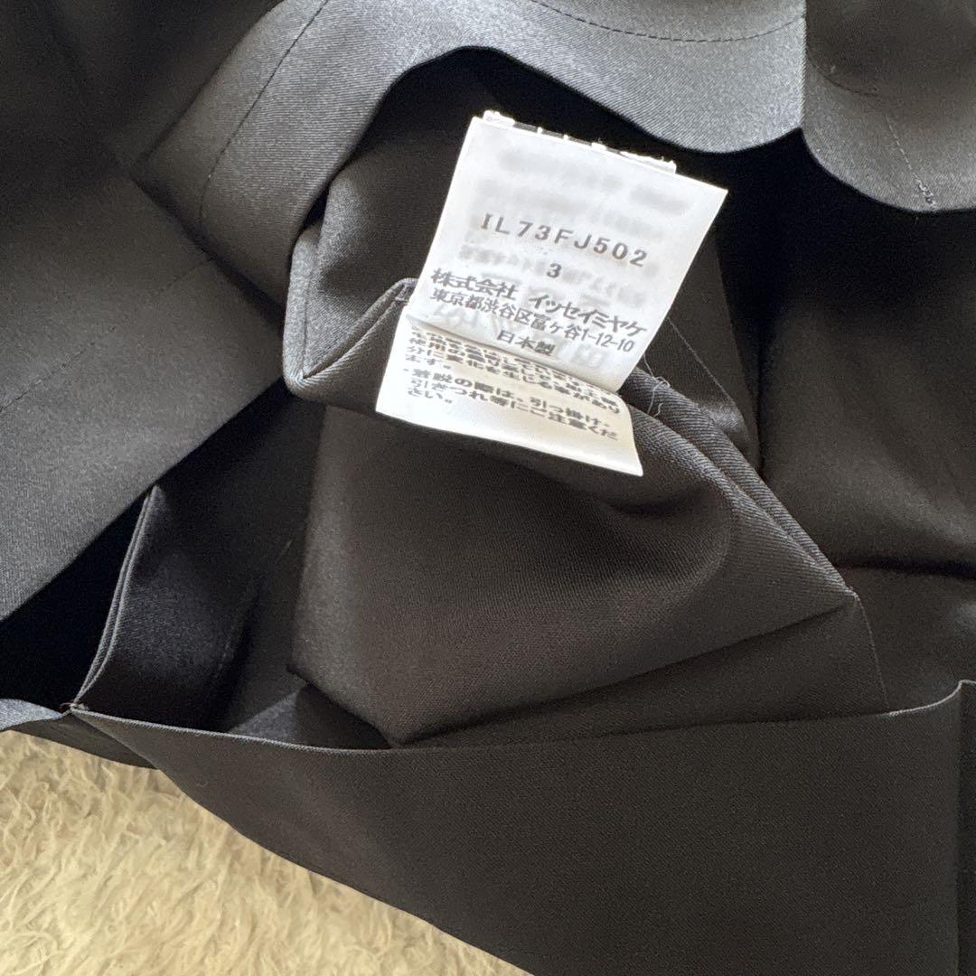 132.5 ISSEYMIYAKE 折り紙プリーツトップス ブラック 希少