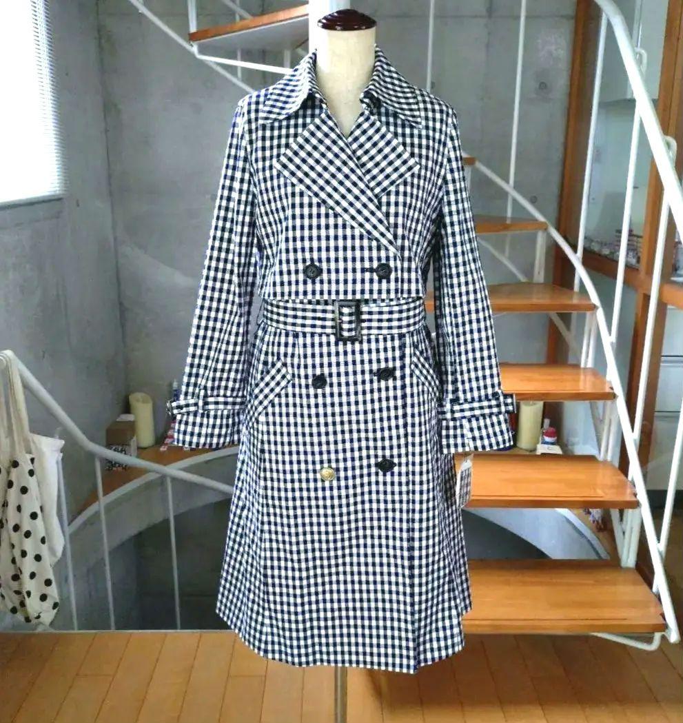 Anicée】ギンガムチェック 2WAYトレンチコート - メルカリ