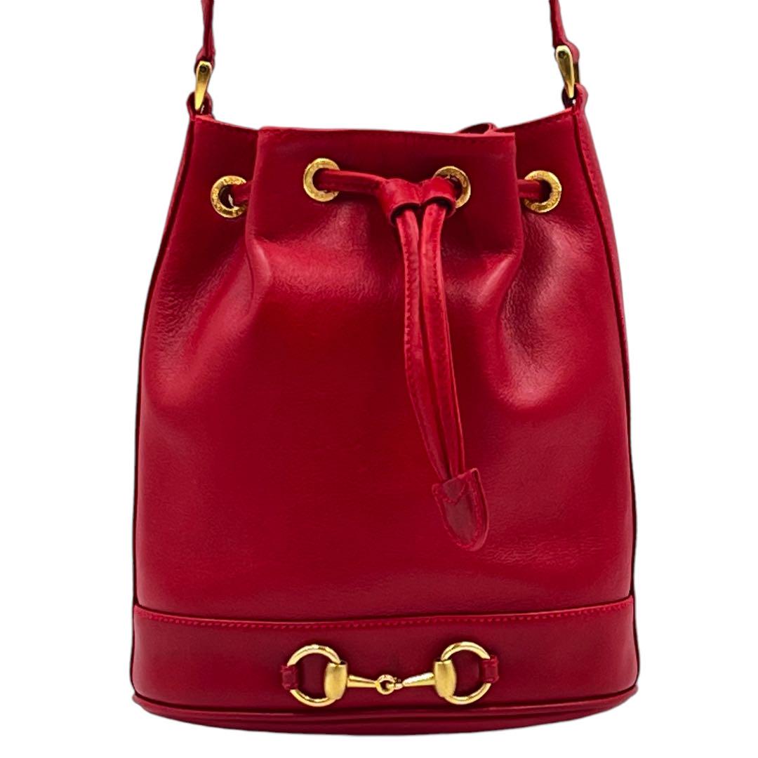 GUCCI グッチ ホースビット バニティバッグ 赤 032 106 0141