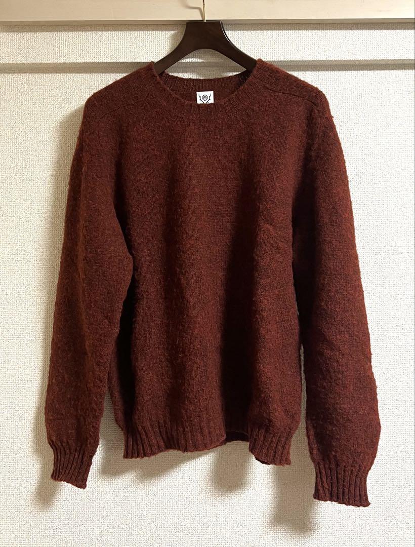 South2 West8 ウールニット バーガンディ サイズS