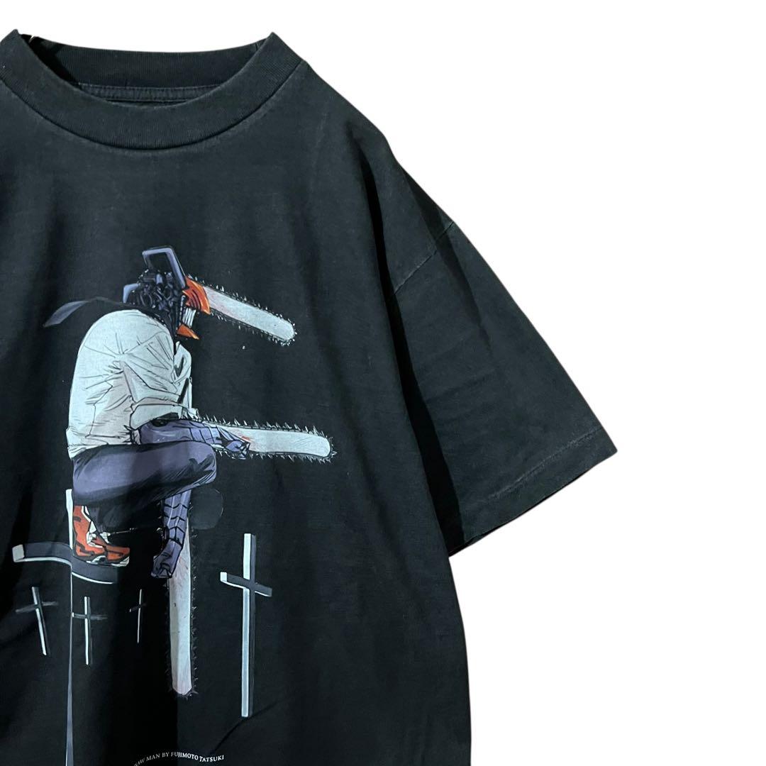 チェンソーマン Tシャツ チェンソーの悪魔 デンジ プリント 武器人間L