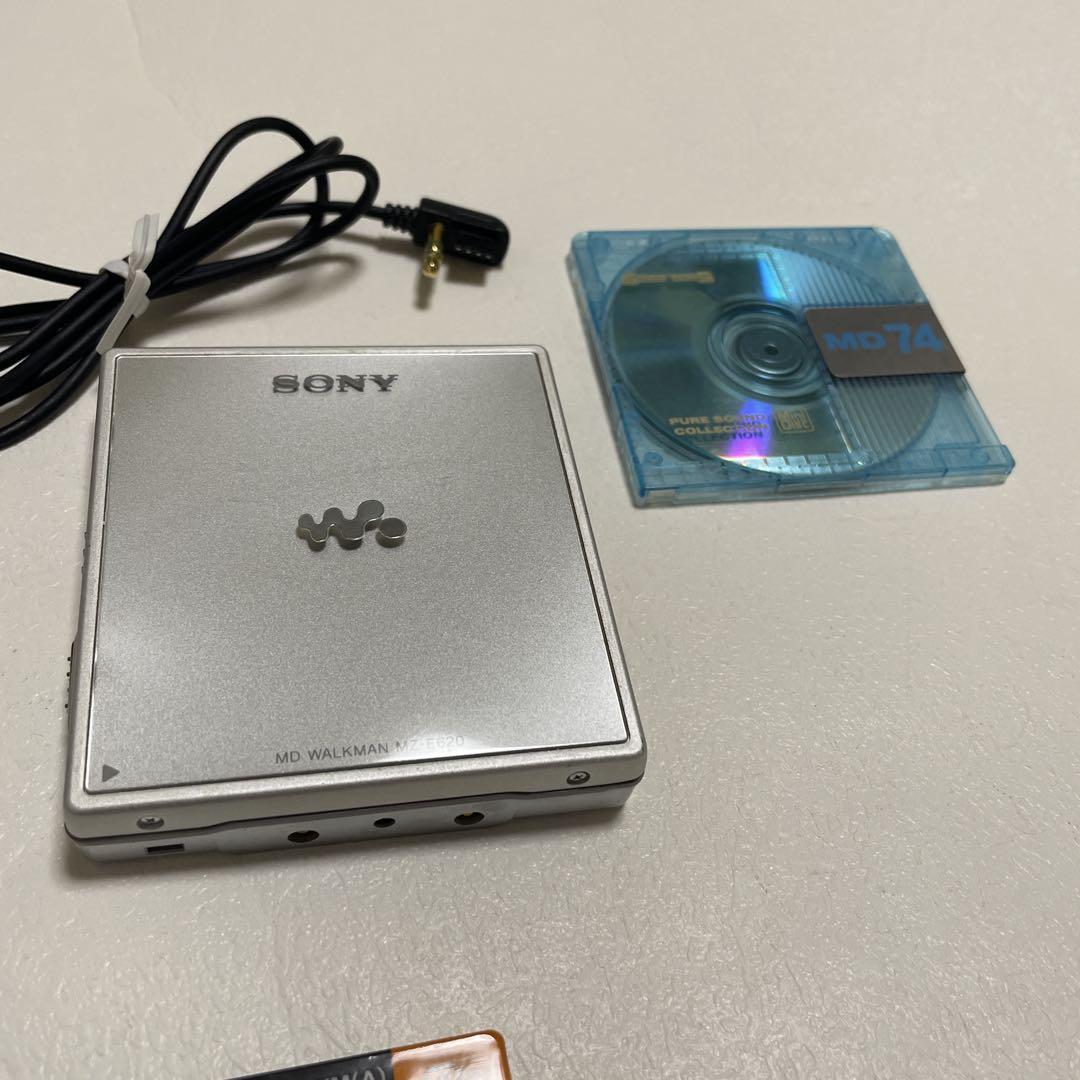 SONY ソニー MDウォークマン MDプレーヤー MZ-E620 動作確認済 Amazon | SONY ソニー MZ-E620（-L）ブルー系 ポータブルMD
