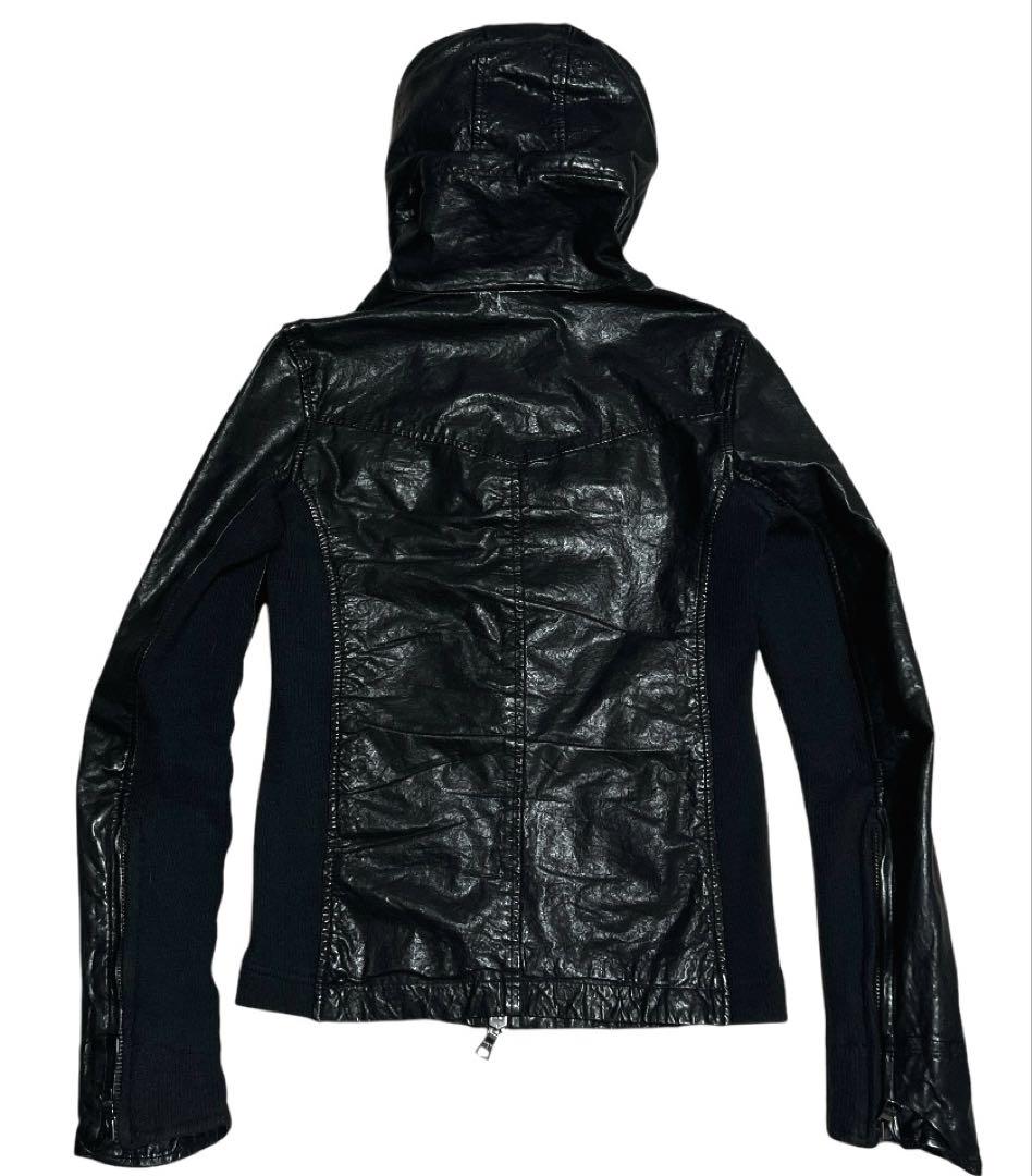 バッファローボブズ　Buffalobobs ブラックレザージャケット バッファローボブズ Buffalobobs ブラックレザージャケット