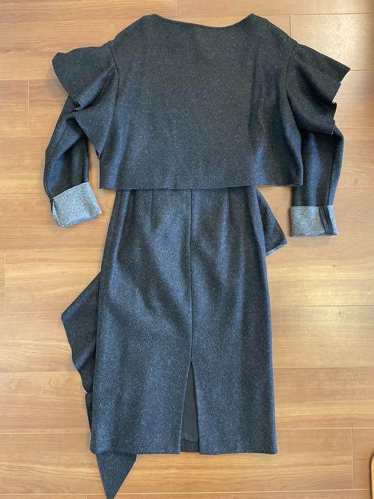 【激安通販 オンラインショップ】日用品 美品☆LE CIEL BLEU☆ルシェルブルー☆袖フリルトップス スーツ・フォーマル・ドレス