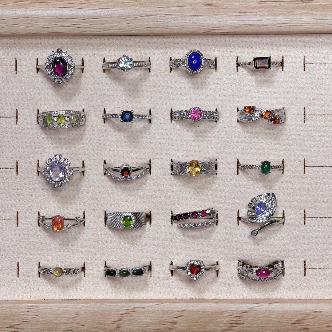 贅沢品 彩り天然石リング♡パワーストーン♡リング激安まとめ売り アクセサリー