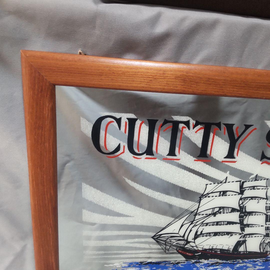 カティーサーク CUTTY SARK パブミラー 木製 フレーム アンティーク