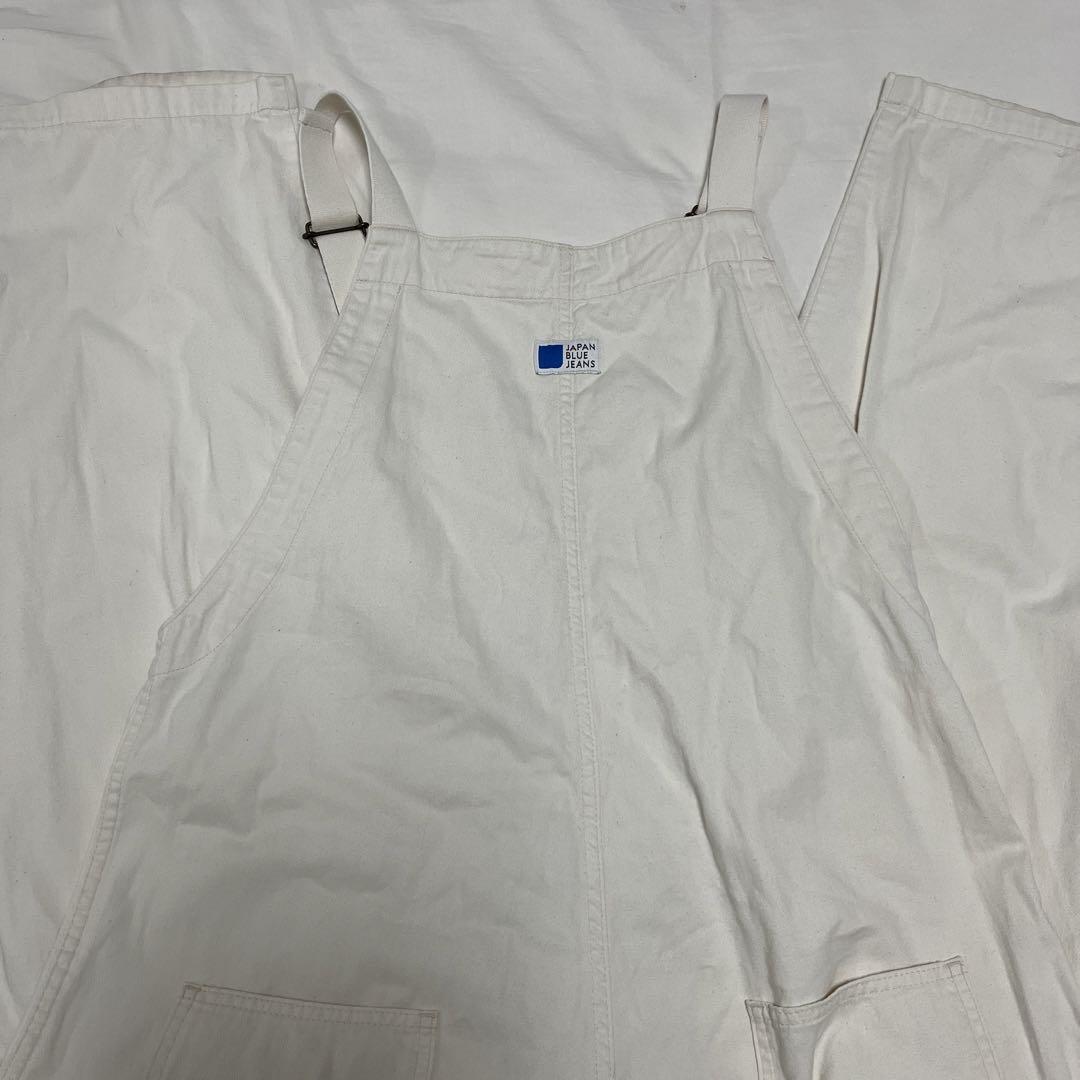 完売JAPAN BLUE JEANS 白　オーバーオール　サロペット　S デニム