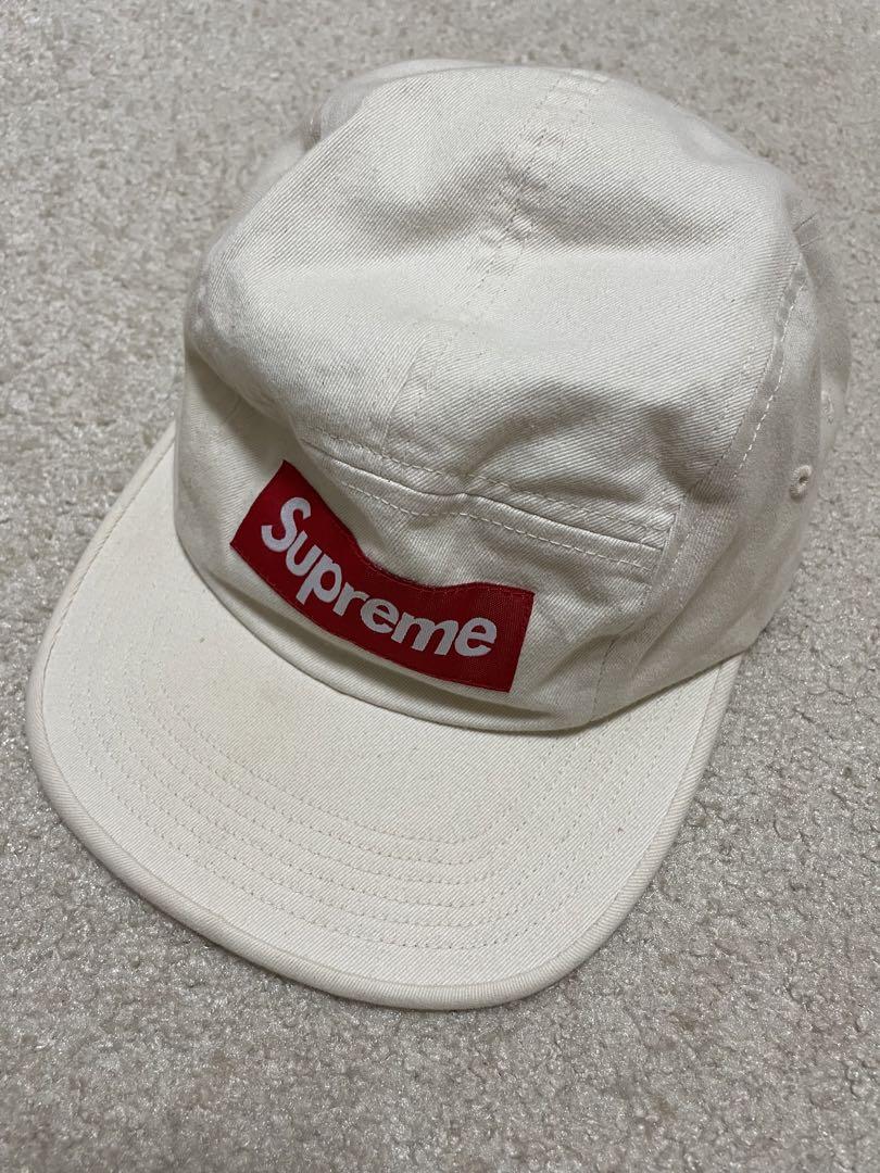 supreme キャップ　白　ボックスロゴ　USA製