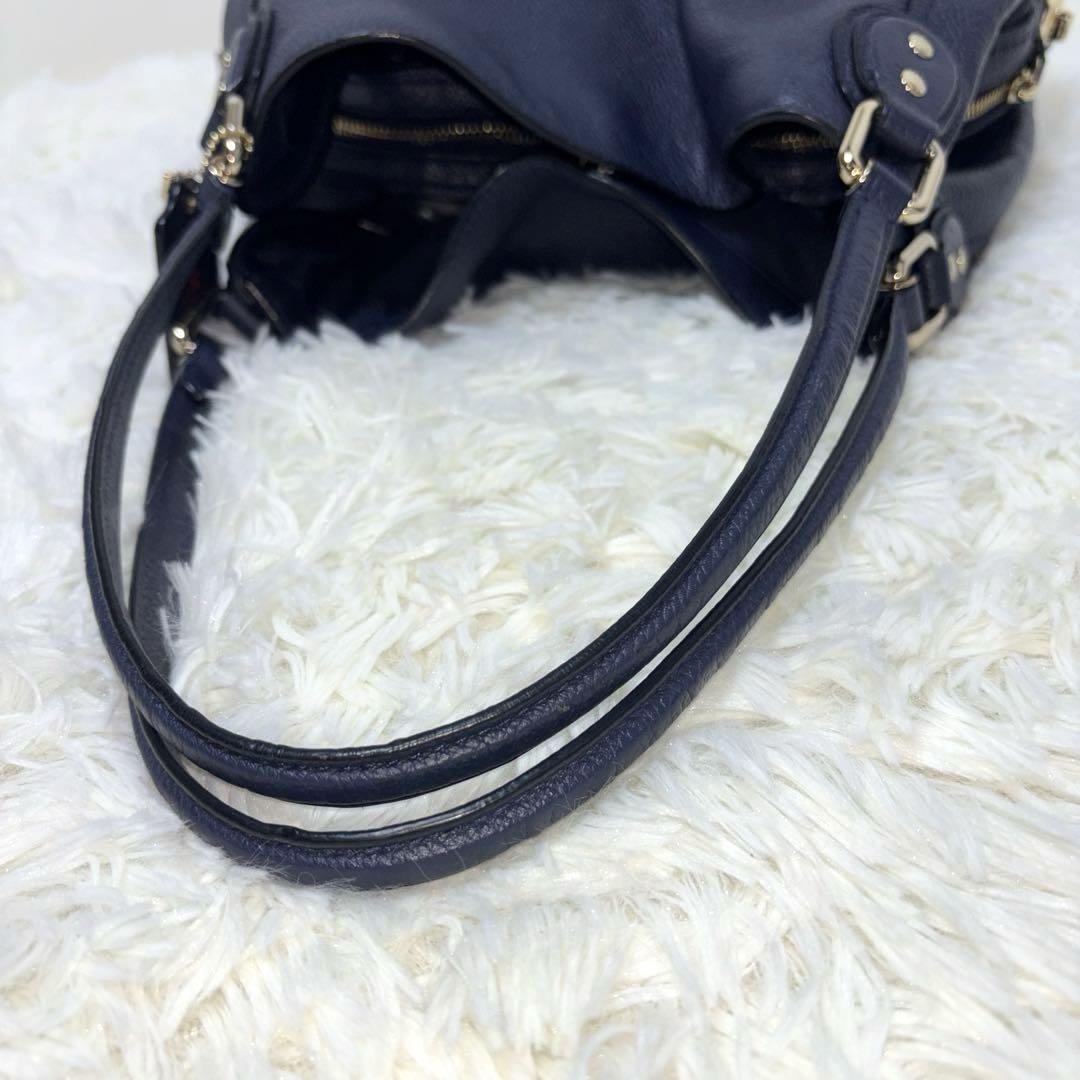 COACH コーチ イーディ ハンドバッグ 肩掛け可 ネイビー 57125