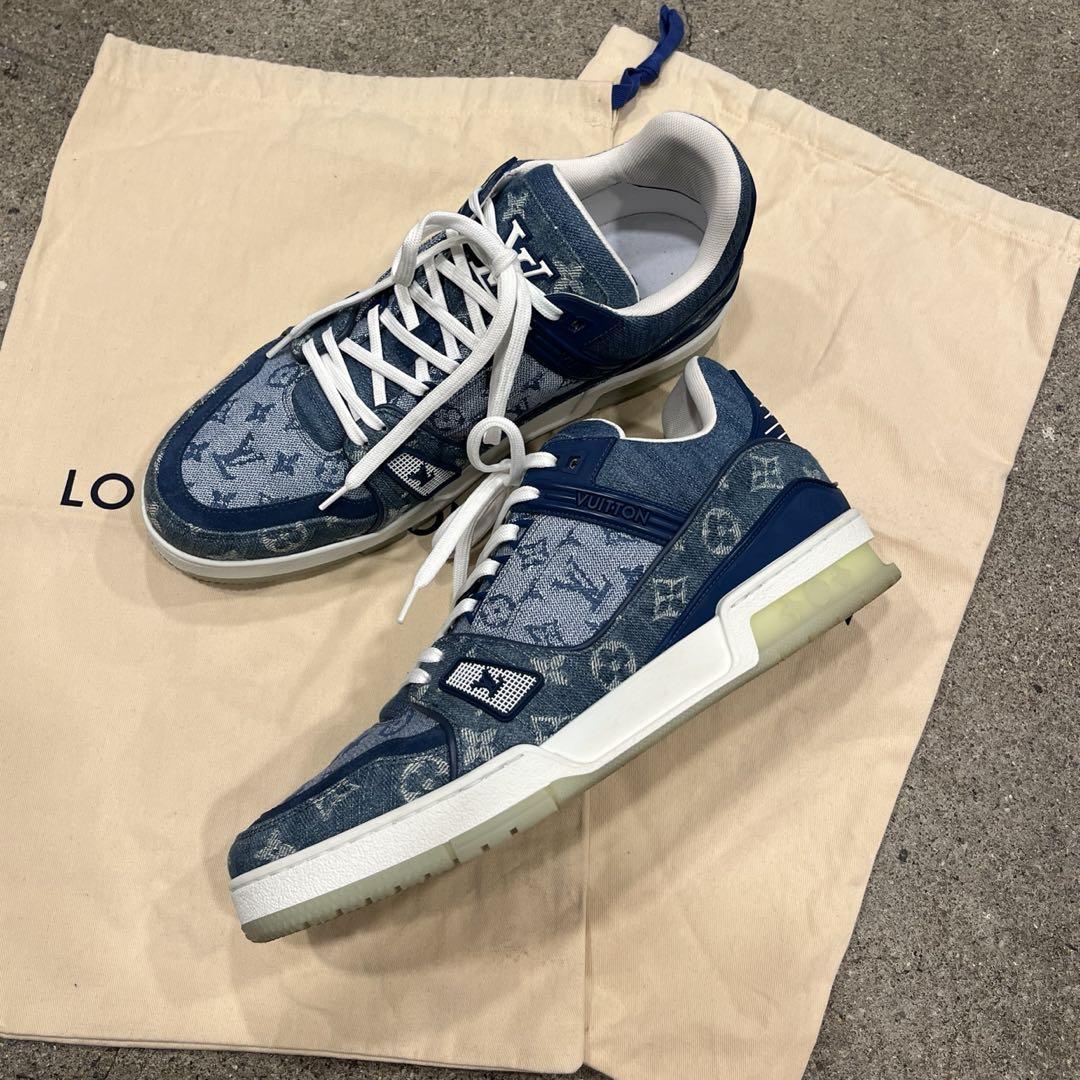 LOUIS VUITTON LVトレイナー　デニムローカットスニーカー