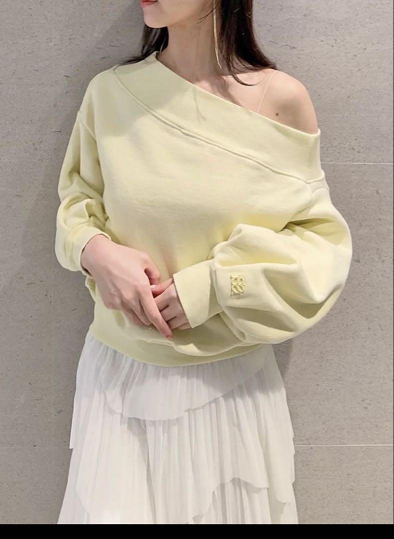 【WEB限定】ワンショルダーロゴスウェット　SNIDEL