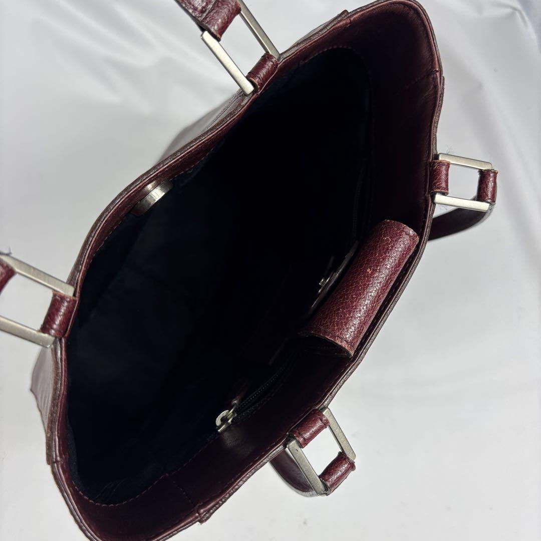 COACH コーチ 肩掛け 6706 レザー ショルダーバッグ ボルドー