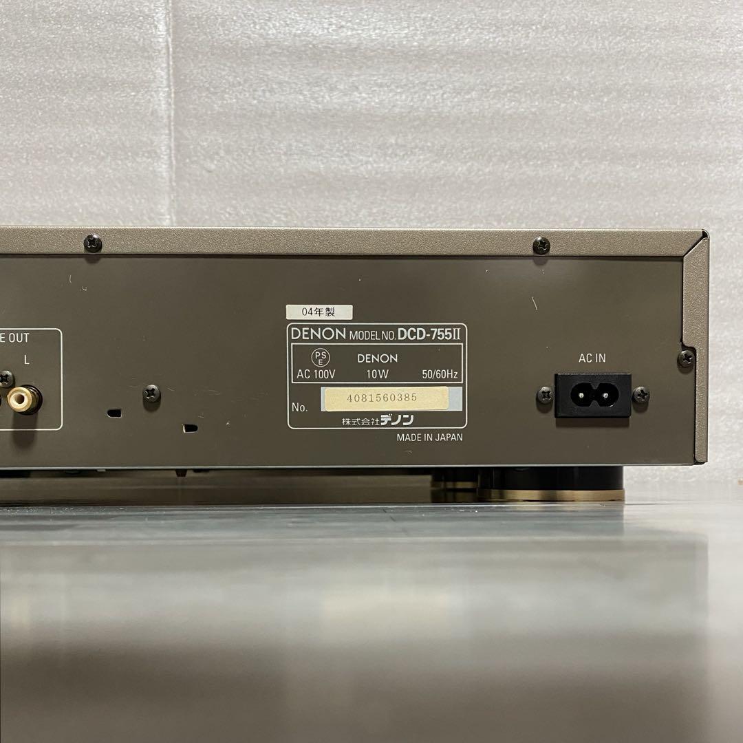 名機□DENON CDプレーヤー DCD-755Ⅱ 《メンテナンス済動作良好 名機□DENON CDプレーヤー DCD-755Ⅱ 《メンテナンス済動作良好