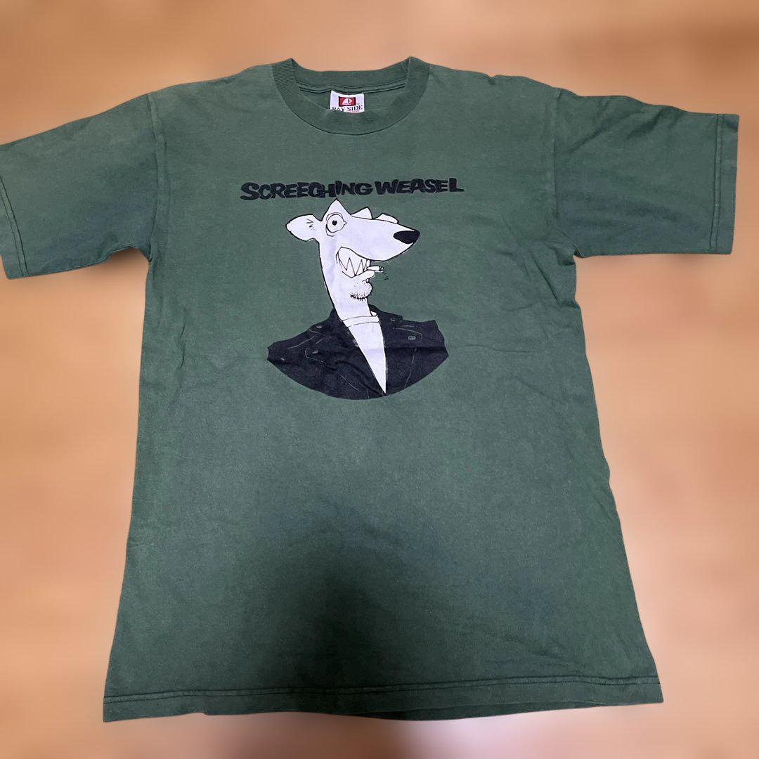Late90 early00USA製Screeching Weasel Tシャツ