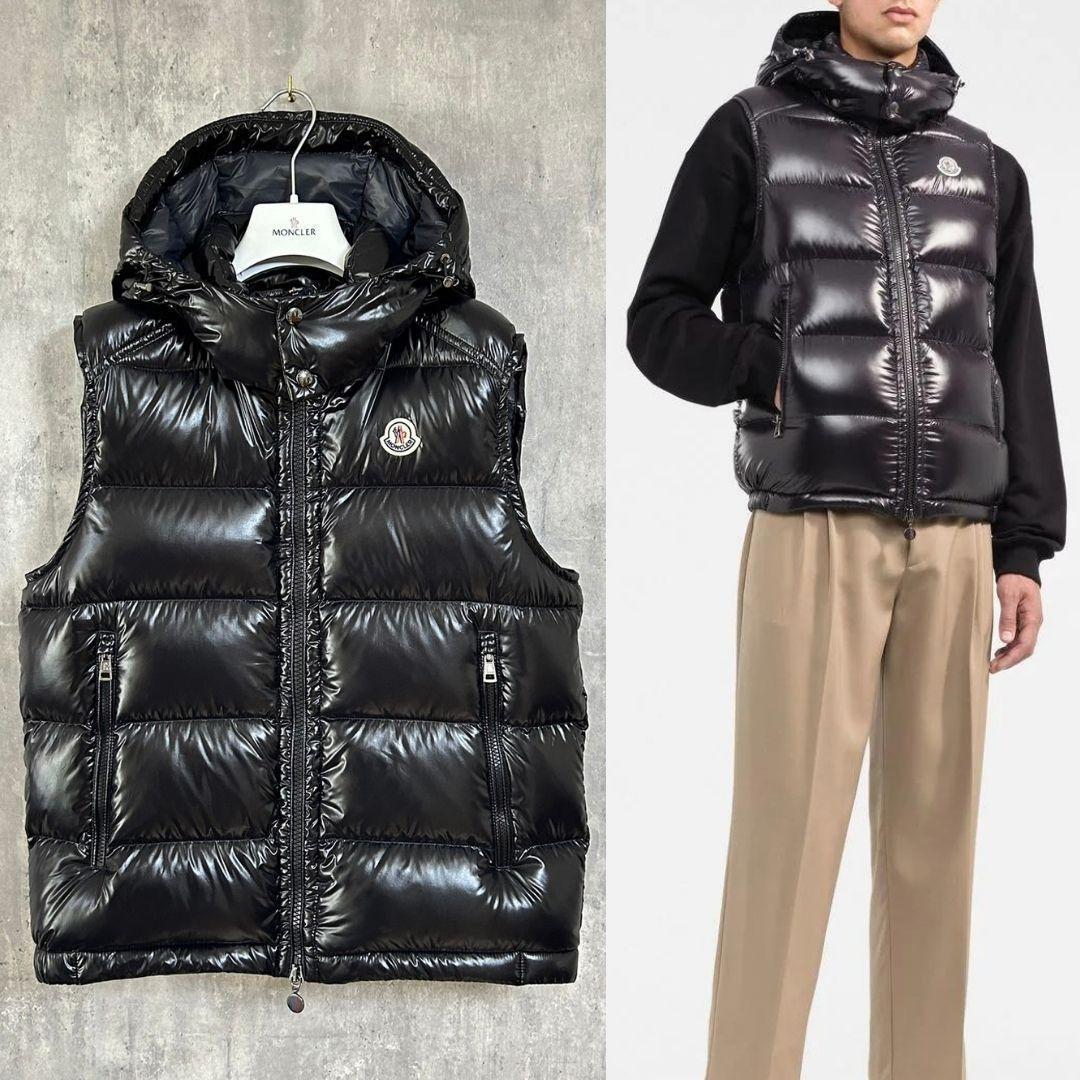 新品未使用タグ付き☆MONCLER BORMES ダウンベスト TG1 黒色