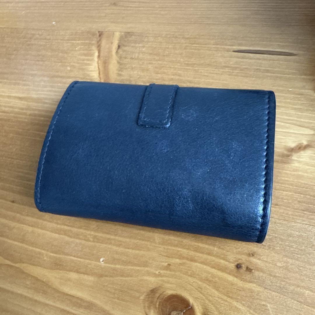 SAINT LAURENT ブラック レザー キーケース - メルカリ