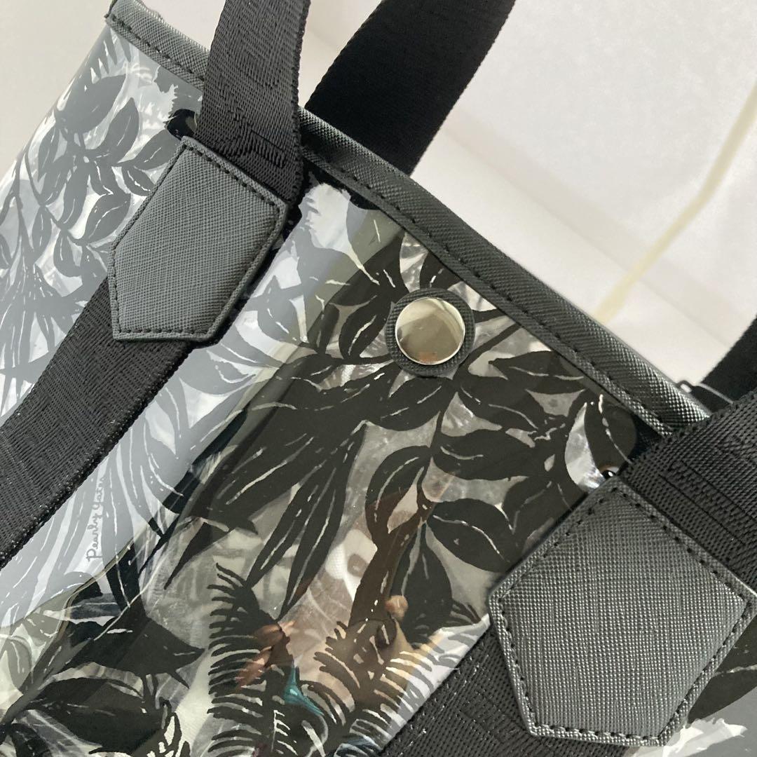 PEARLYGATES クリアカートバッグ トートバッグ ボタニカル柄