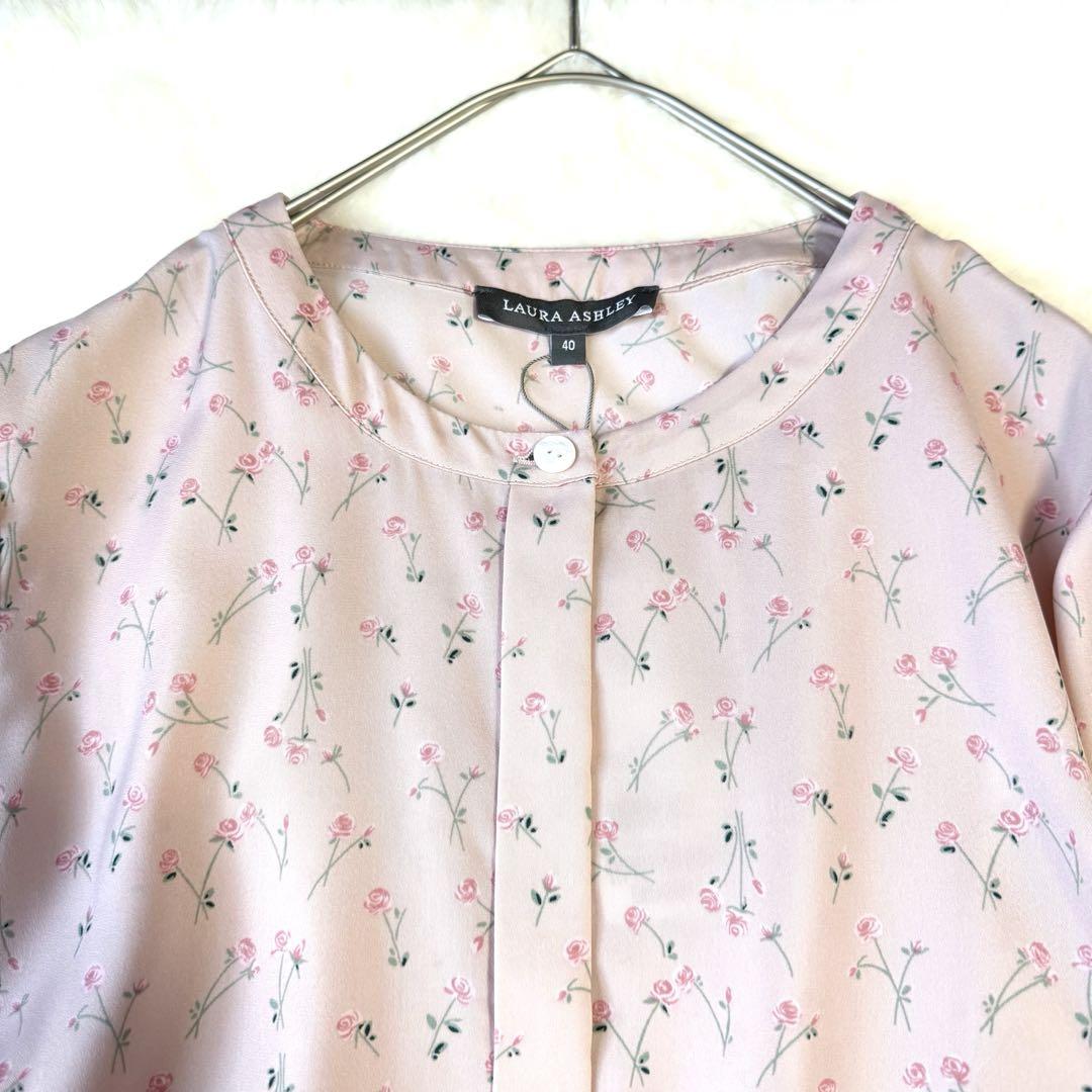 【新品未使用•完売品】Laura Ashley マノーローズ柄ワンピース　L