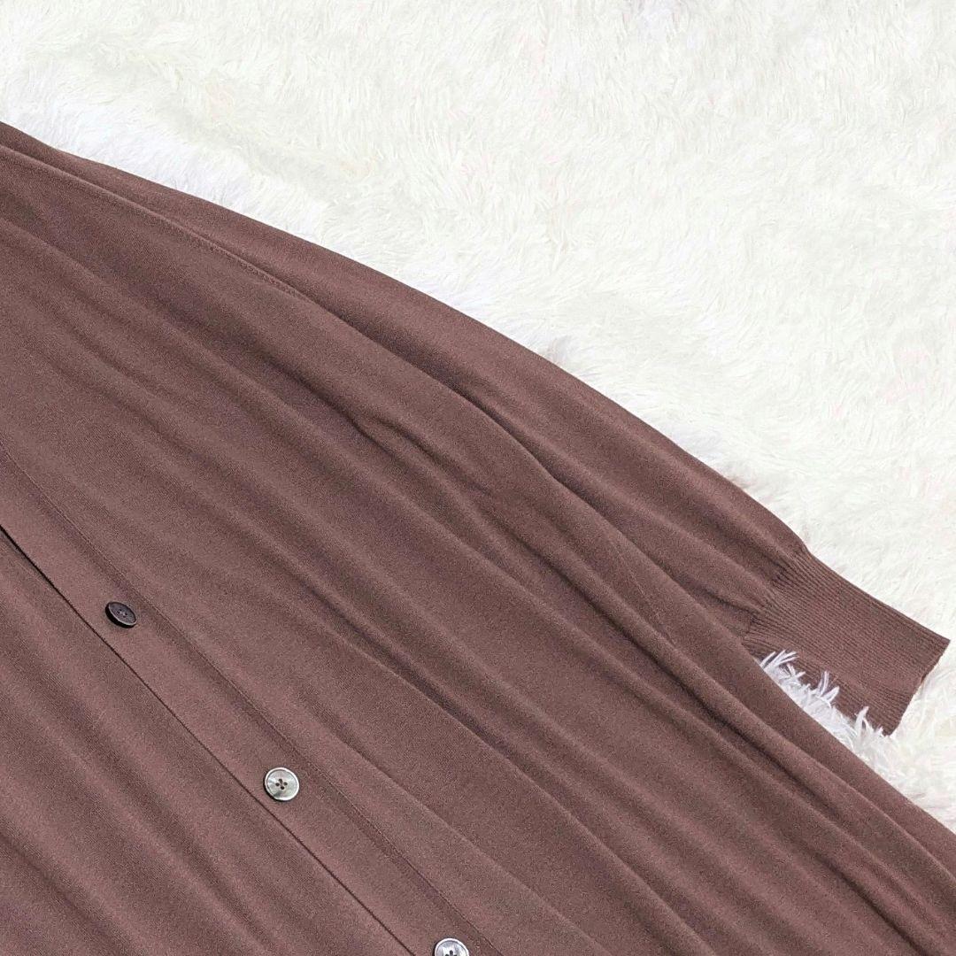 美品✨ドゥロワー ロングカーディガン コットンシルク オーバー