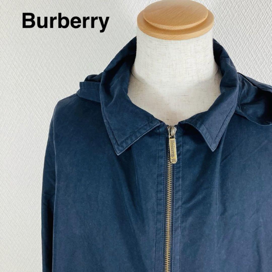 Burberry's バーバリー　ネイビー フード付き モッズコート