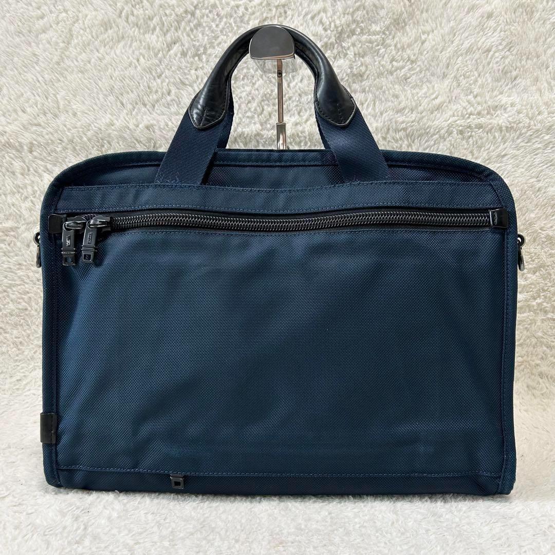 【美品】トゥミ×シップス別注　ビジネスバッグ　2way　ネイビー　ALPHA2