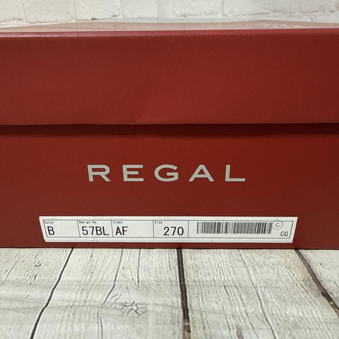 REGAL レースアップレザースニーカー　57BL ブラック　27cm リーガル