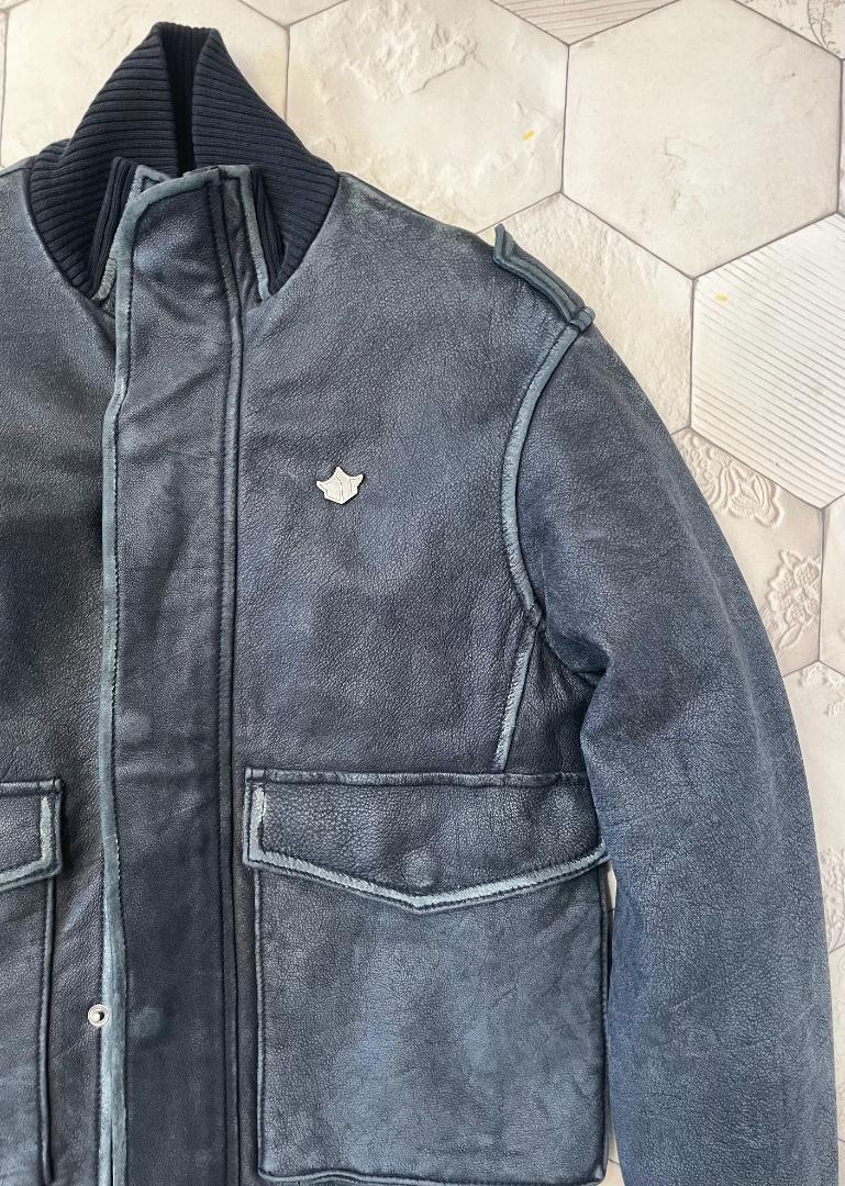 最旬ダウン 定価15 MAHARISHI マハリシ MHI 名作 A-2 レザーブルゾン
