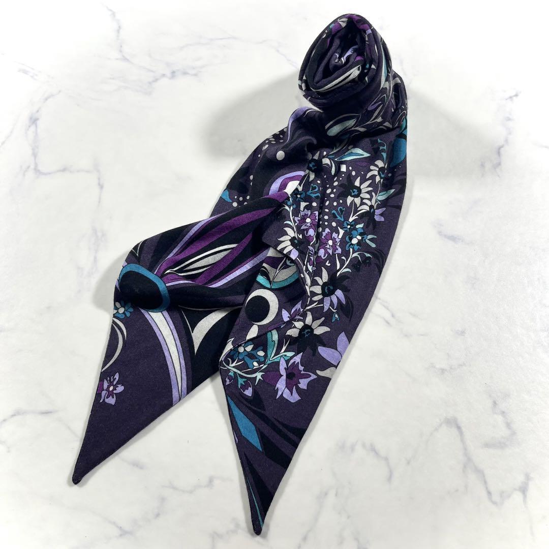極美品】EMILIO PUCCI エミリオプッチ 総柄カシュクール