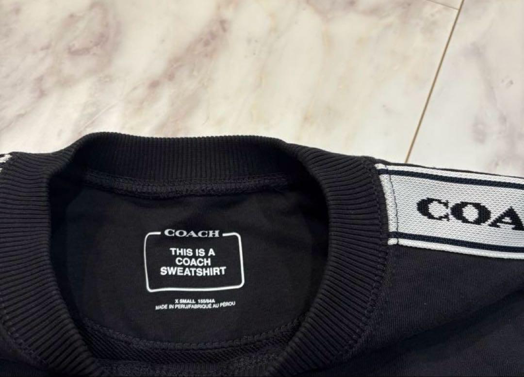 げん　超美品‼︎ COACH コーチ トレーナー テープロゴ