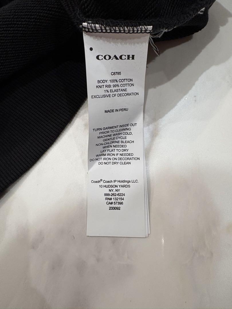 げん　超美品‼︎ COACH コーチ トレーナー テープロゴ