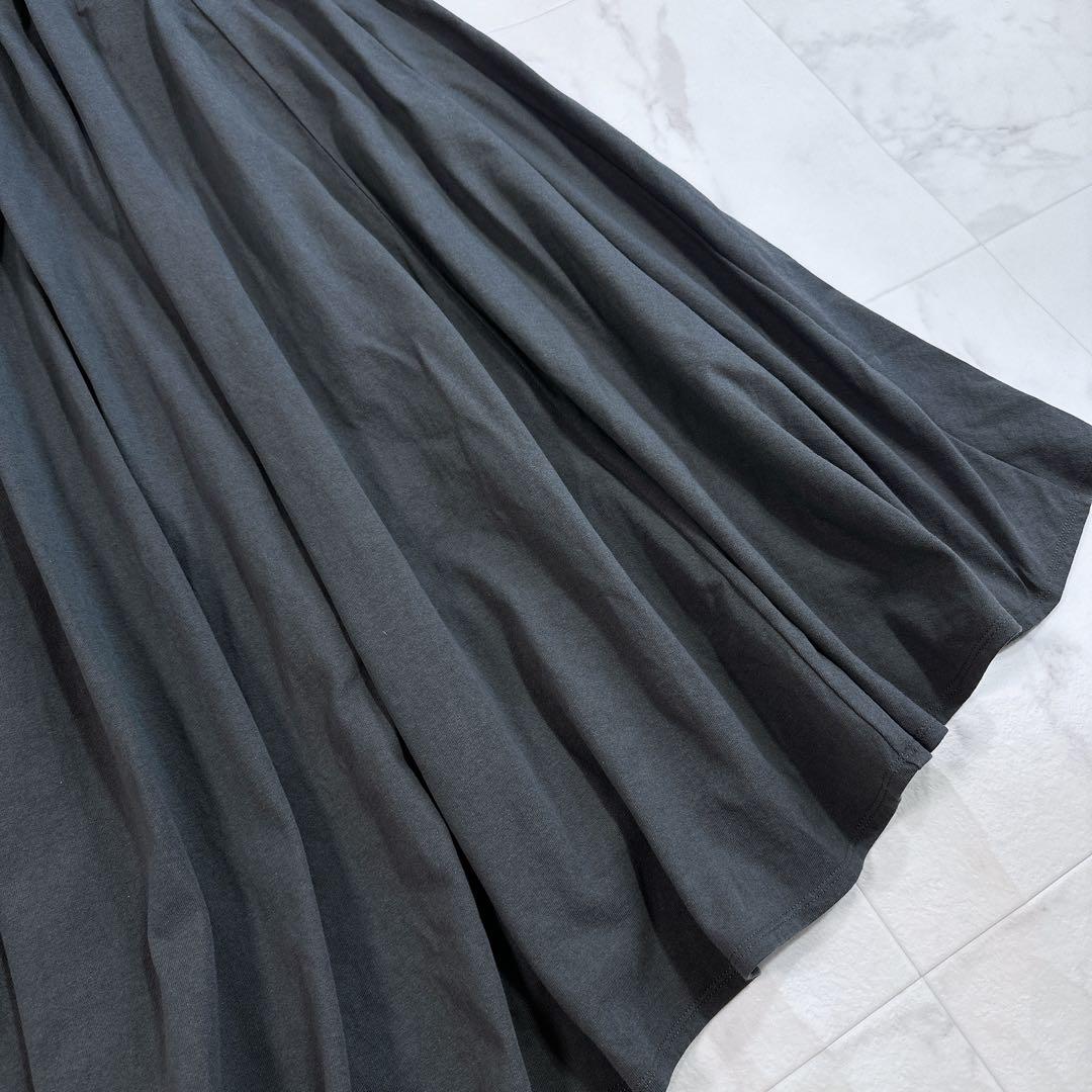 エイトン SUVIN AIR SPINNING GATHERED SKIRT