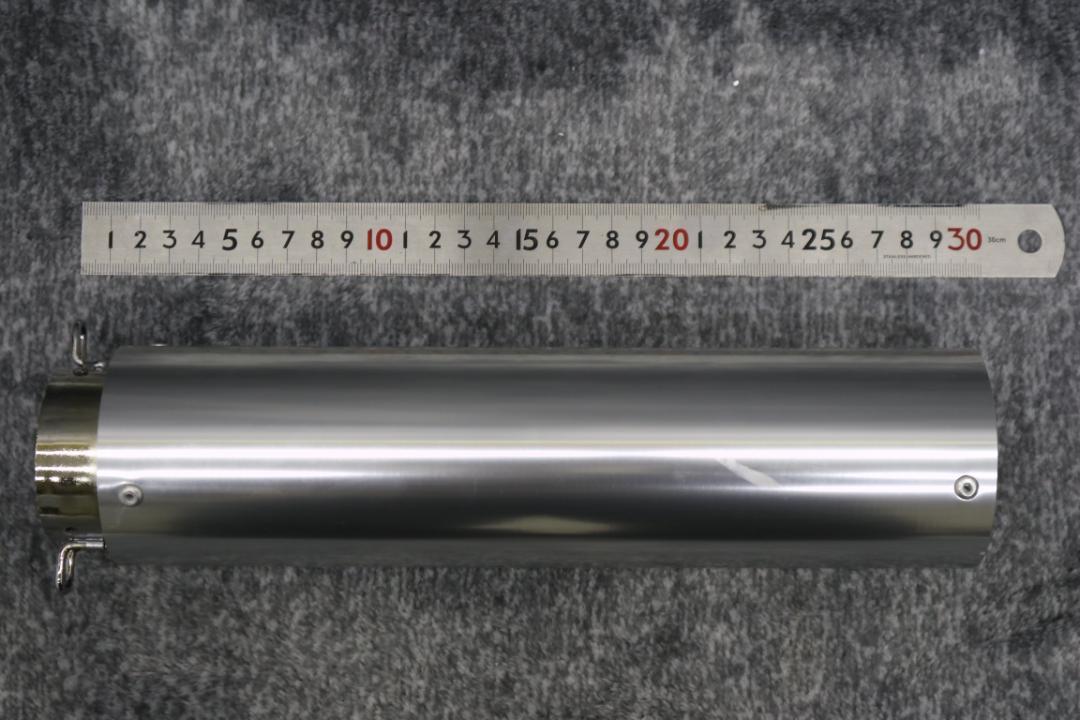 エンデ　タイプ　サイレンサー　５０．８π　銀　×　メッキ　/ ケツパイ アウター