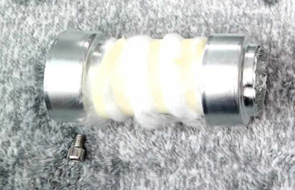 エンデ　タイプ　サイレンサー　５０．８π　銀　×　メッキ　/ ケツパイ アウター