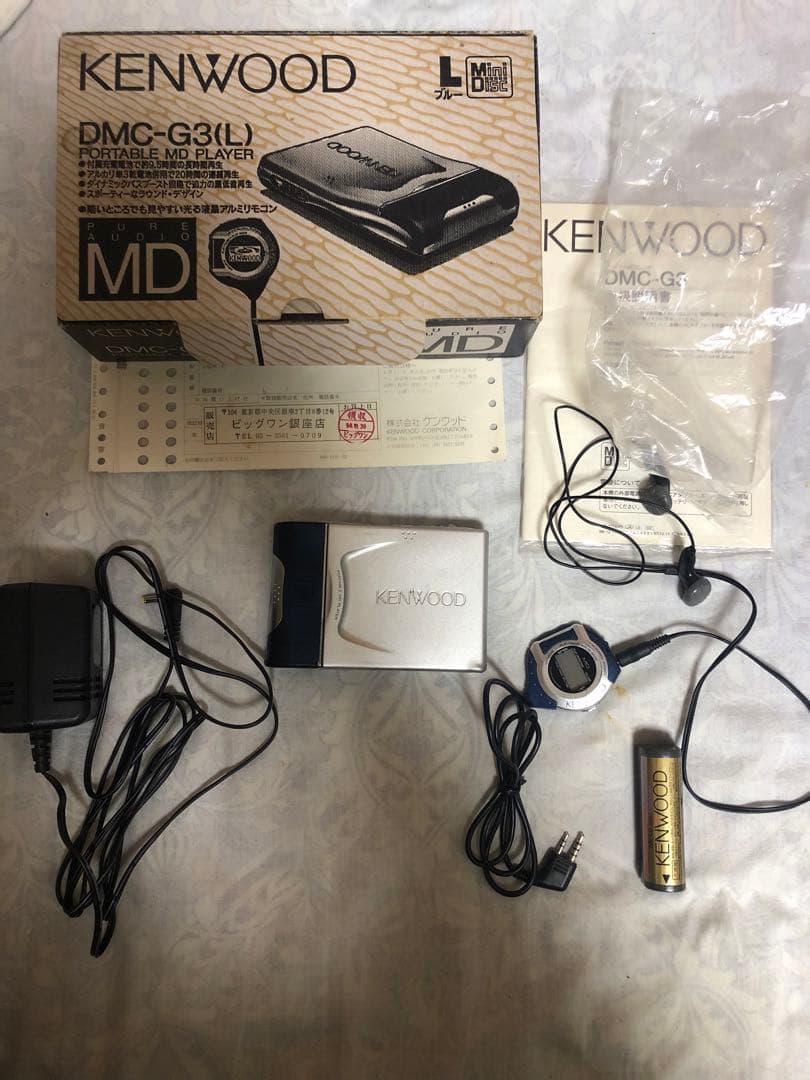 ジャンク KENWOOD ポータブルMDプレーヤー DMC-G3 LKenwood